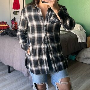 Plaid Button-Up Women's Flannel